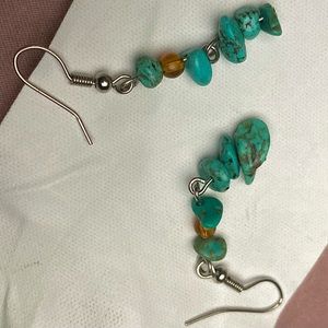 Turquoise beaded earrings